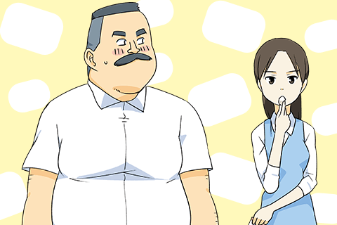 おじさんとマシュマロ