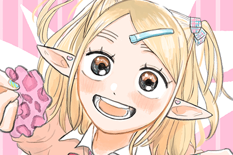 エルフのモンちゃん高校生!!