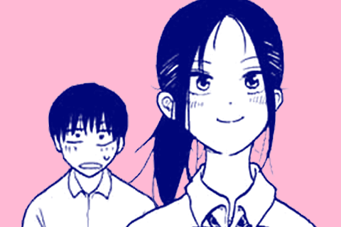 背中で語る彼女
